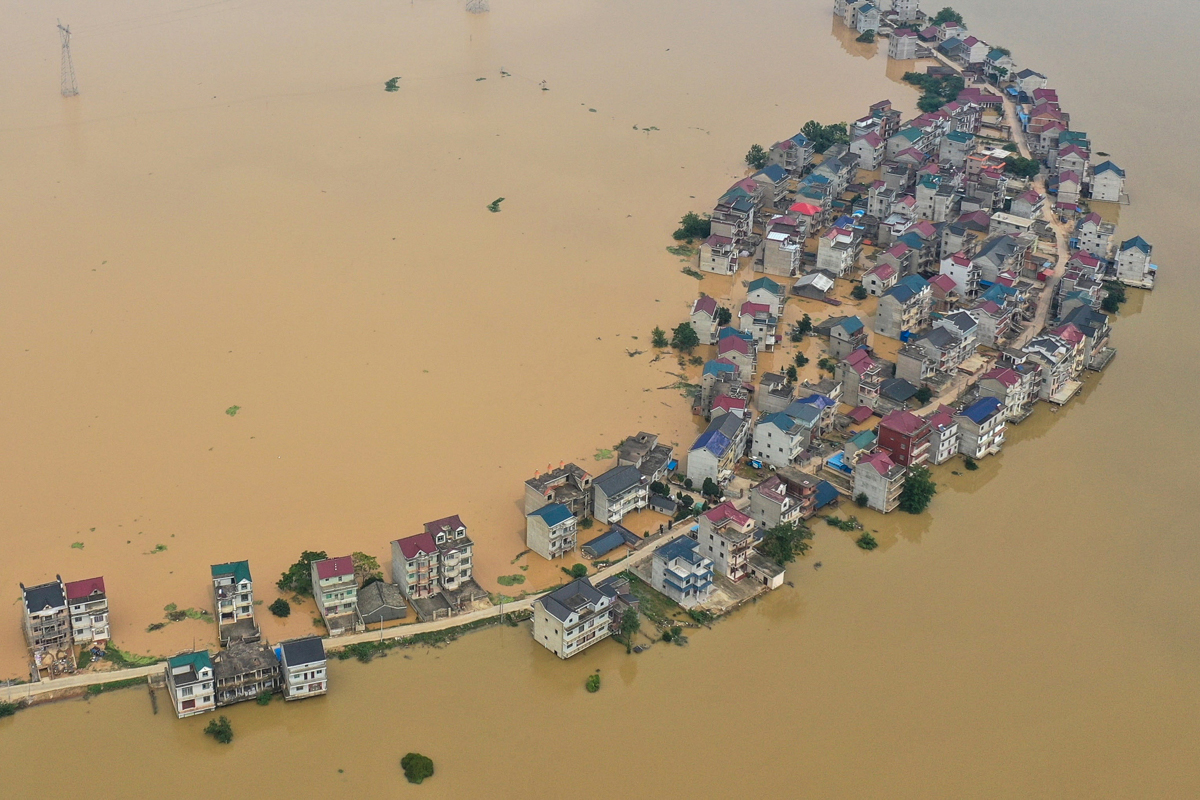 rain triggered floods affect nearly 55 million people in china