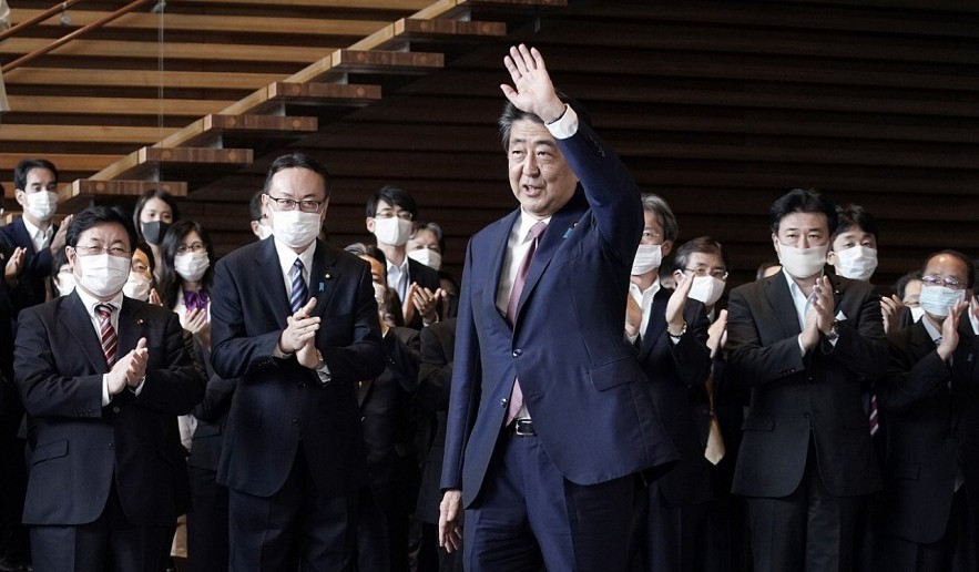 Shinzo Abe became Japan’s longest-serving prime minister before stepping down last year due to illness. Photo: AP