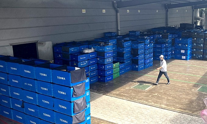 A worker is seen at the factory of Daeyoung Electronics Vina in Ho Chi Minh City. Photo courtesy of Daeyoung Electronics Vina