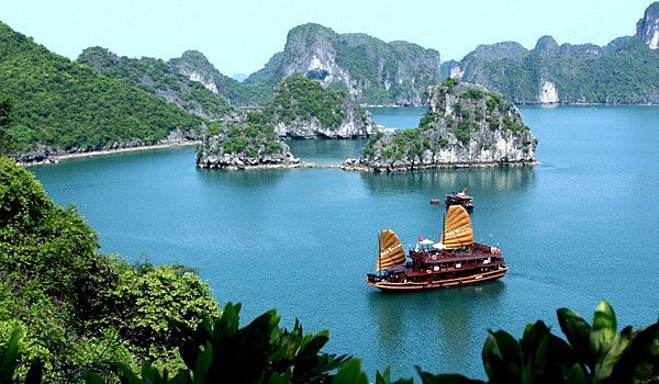 Ha Long Bay- UNESCO-recognised heritage site in the northern province of Quang Ninh.