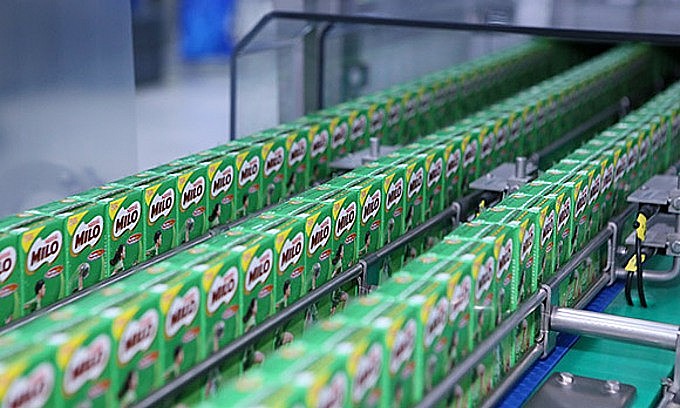 A manufacturing chain of chocolate drink Milo at a factory of Nestle in Vietnam. Photo courtesy of Nestle Vietnam
