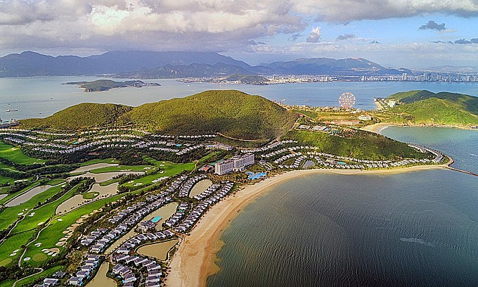 A resort on Hon Tre Island in Nha Trang Bay. Photo by VnExpress