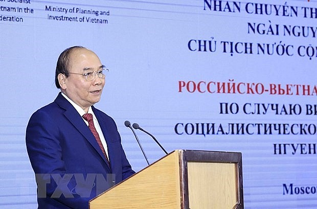 President Nguyen Xuan Phuc speaks at the event (Photo: VNA)