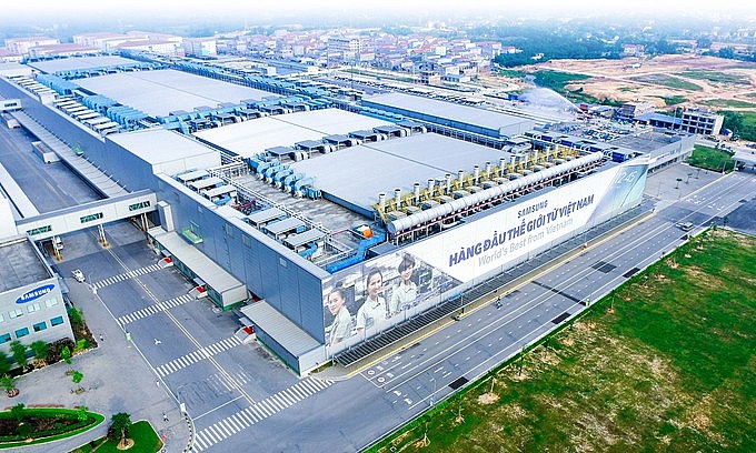 Samsung's plant in the northern province of Bac Ninh. Photo courtesy of Samsung Vietnam