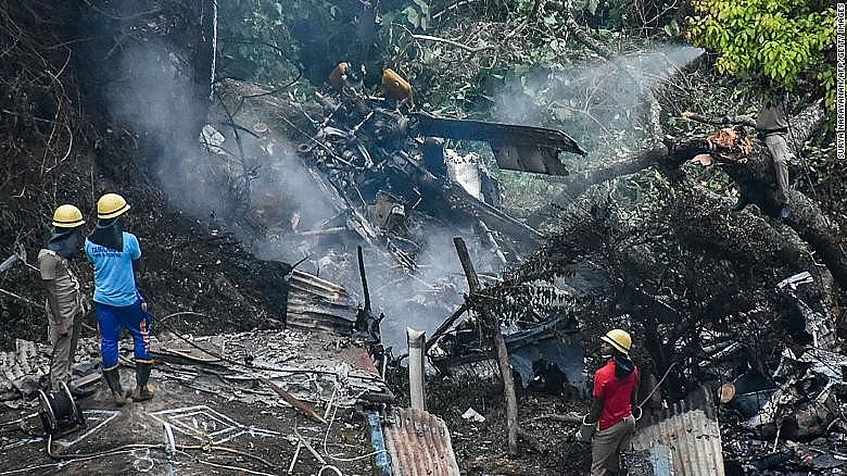 India Helicopter Crash: Military Chief, Wife among 13 Killed