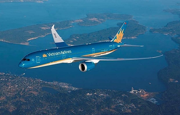 A plane of Vietnam Airlines (Photo: VietnamPlus)