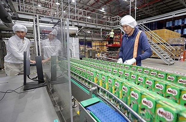 At Nestle Hung Yen factory (Photo: VNA)