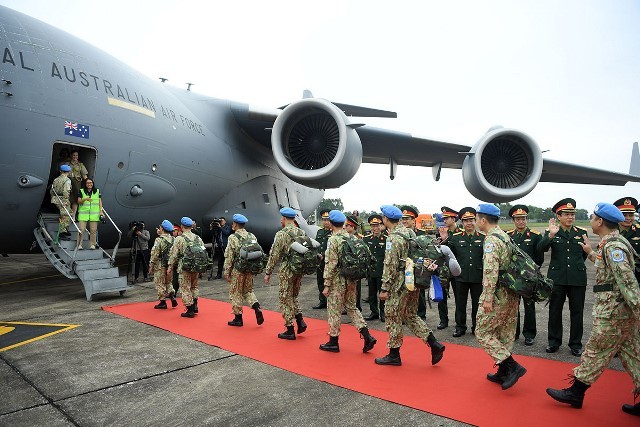 peacekeepers sent off to un mission