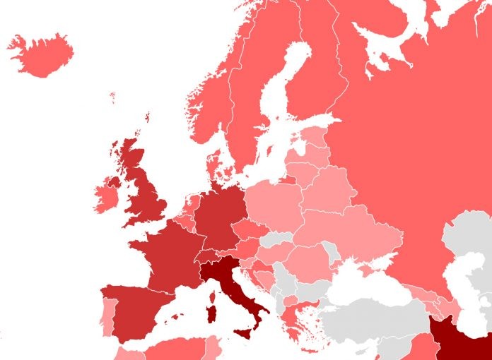 coronavirus situation update in europe