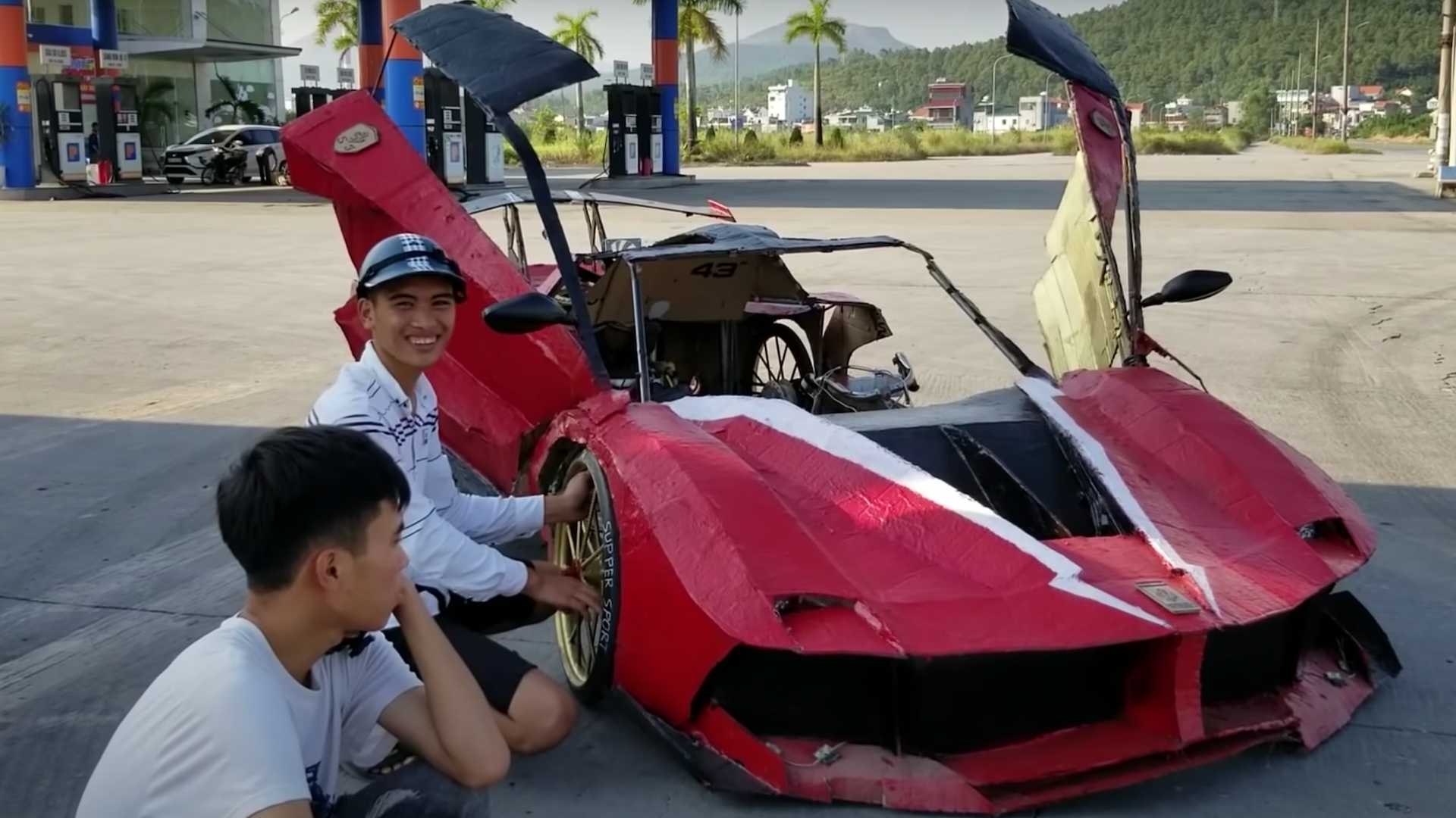 amazing cardboard supercars made in vietnam