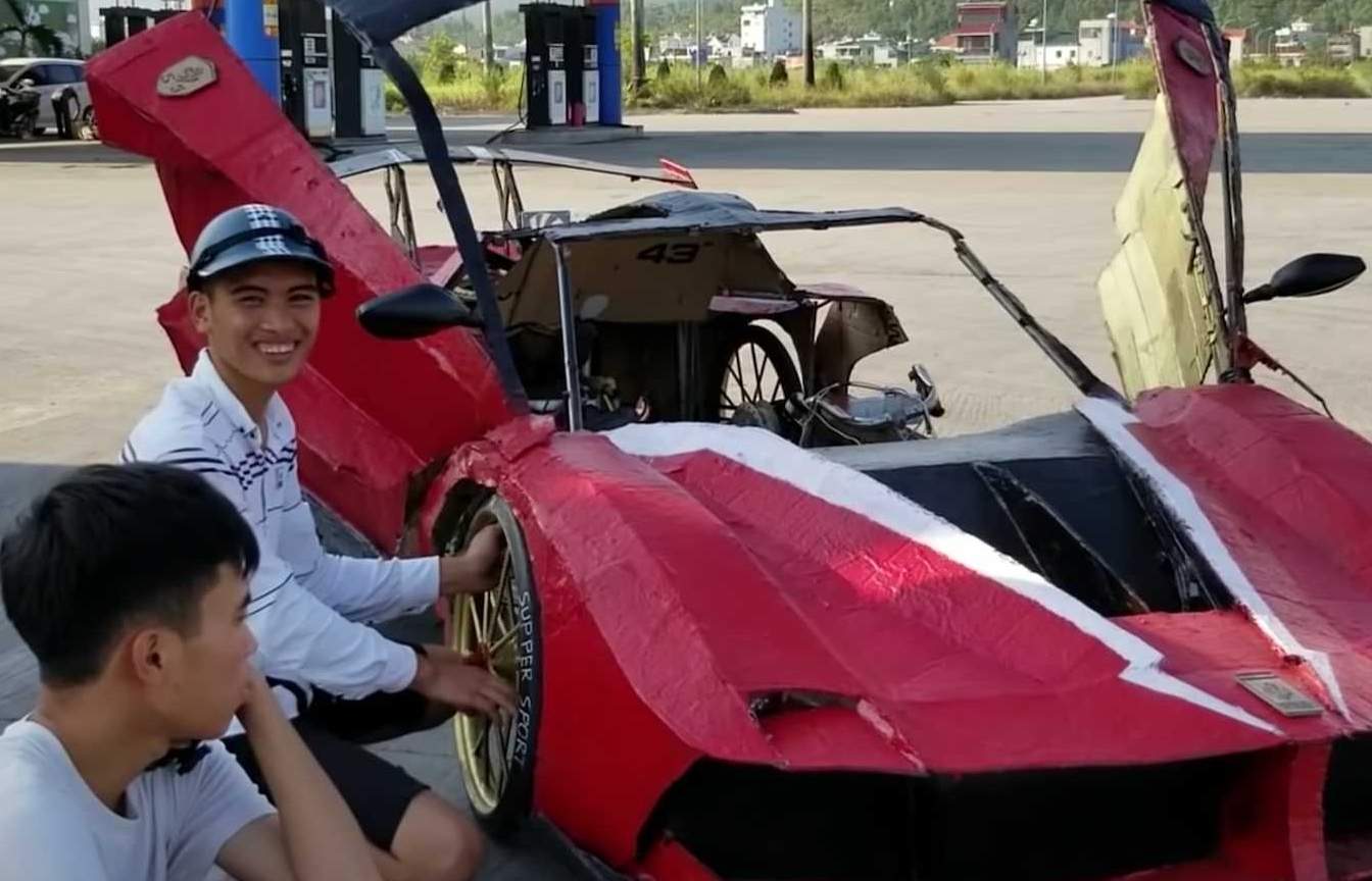 amazing cardboard supercars made in vietnam