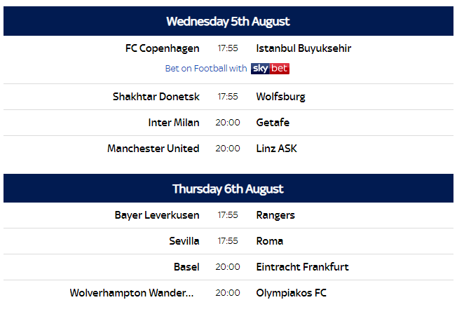 0225 europa league fixtures