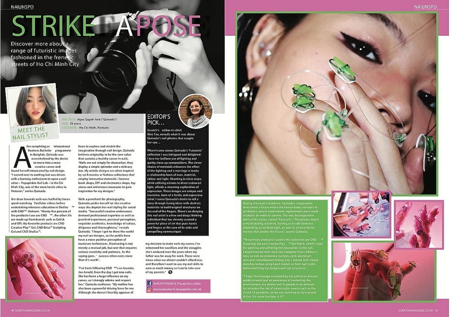 Scratch Magazine hails Vietnamese manicurist for Scratch Magazine hails Vietnamese manicurist for