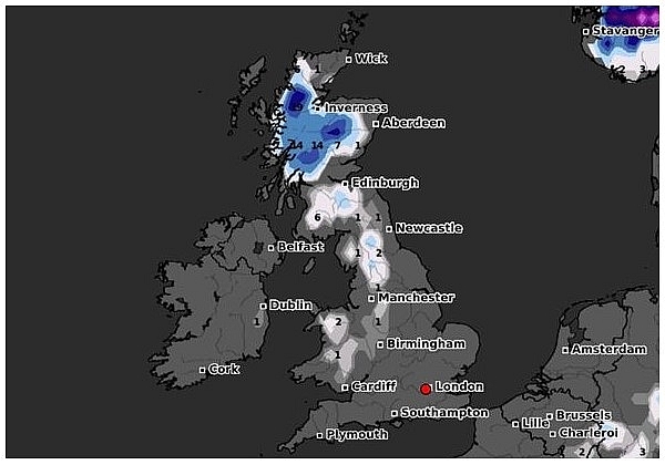 UK and Europe weather forecast latest, January 4: Heavy rain, cold air to batter with snow and wintry conditions throughout Europe