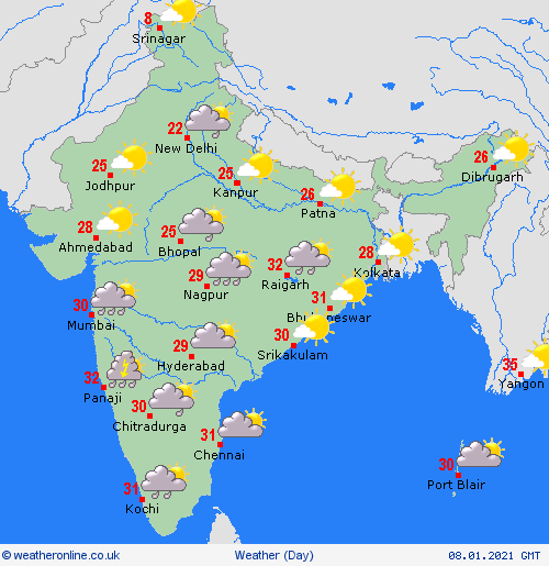 India weather forecast latest, January 8: Rain over plains of northwest India sets to reduce
