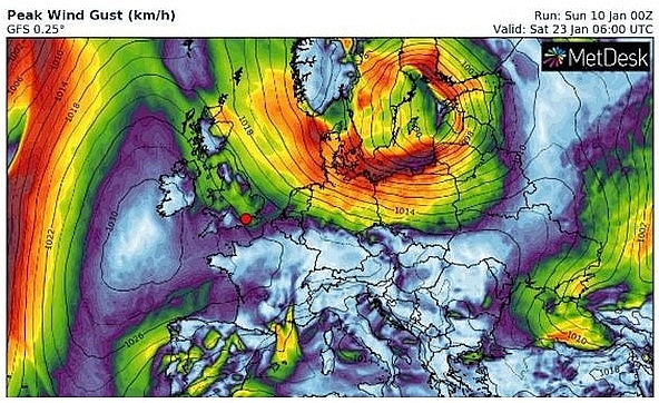 UK and Europe weather forecast latest, January 12: Milder but colder in far north in the UK with rain then heavy snow strikes