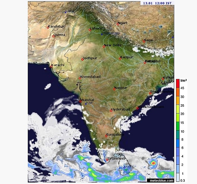 India weather forecast latest, January 13: Widespread rain covers Tamil Nadu, Kerala as the country braces for cold wave