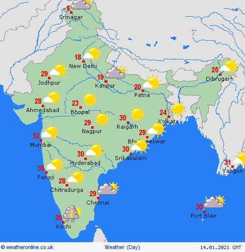 India weather forecast latest, January 14: Rain cover south India while western states to bear dry and windy conditions