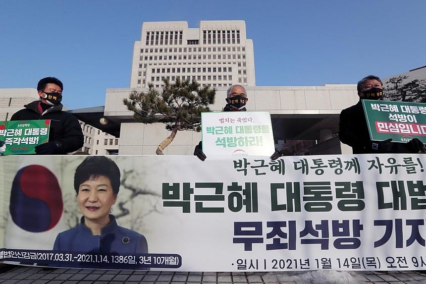 South Korea's top court upholds 20 year prison sentence for ex-president Park