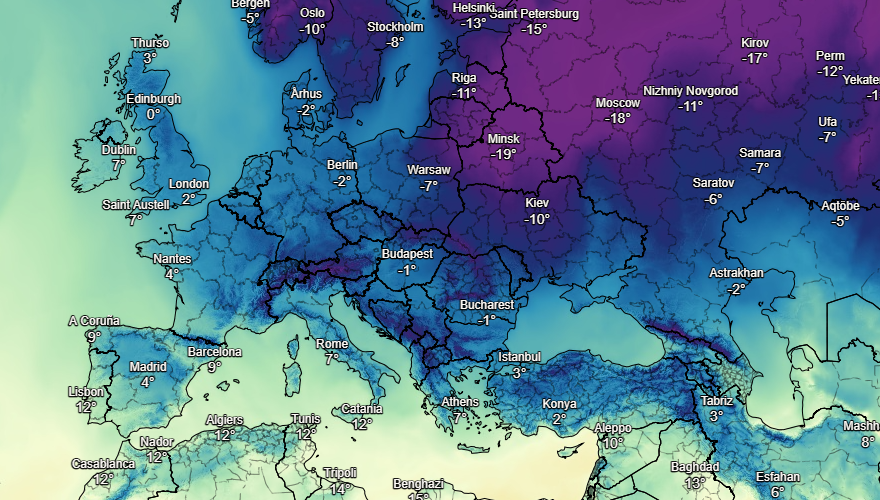 UK and Europe weather forecast latest, January 16: Snow showers to sweep across the UK