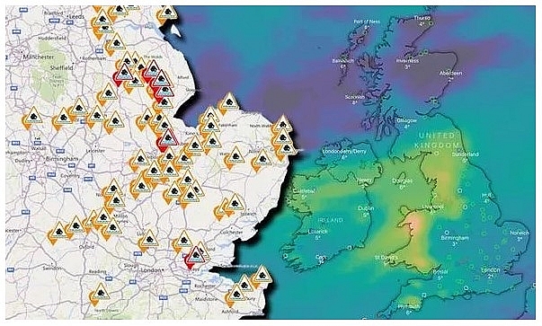 UK and Europe daily weather forecast latest, January 19: Flood warnings issued across much of the UK