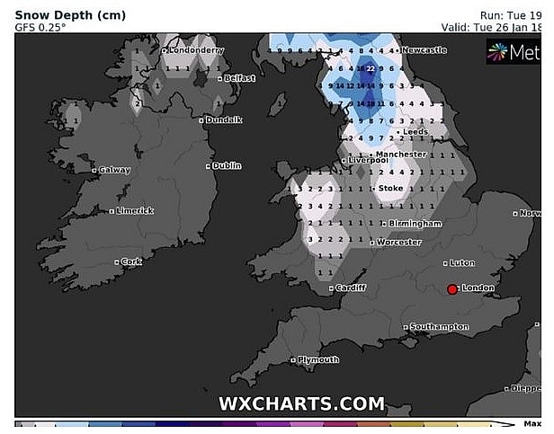 UK and Europe daily weather forecast latest, January 21: Brutal winter Storm Christoph to hit the UK in two phases