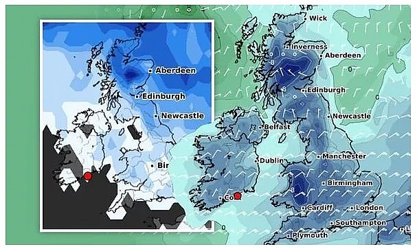 UK daily weather forecast latest, January 24: Brutal deep freeze hits the UK while rain system smashes Europe