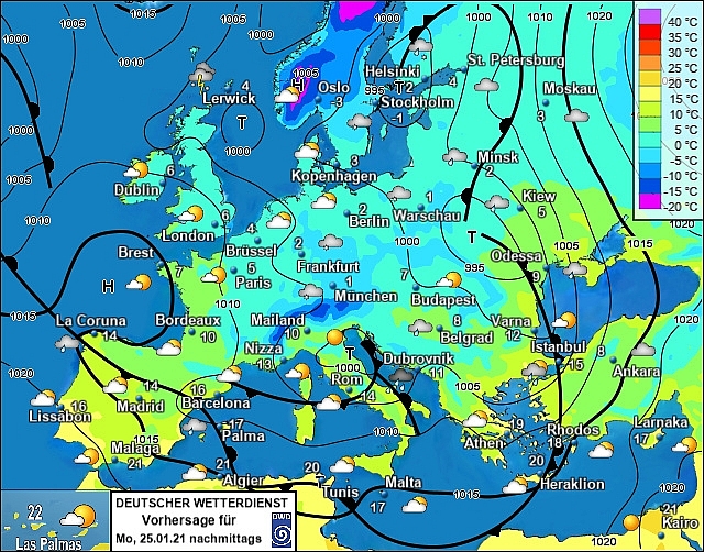 UK and Europe daily weather forecast latest, January 25: Freezing sub zero temperatures hit the UK with heavy snow and a cold blast of Arctic air