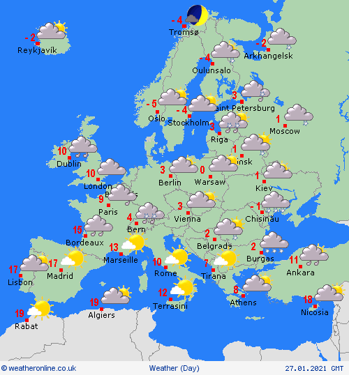 UK and Europe daily weather forecast latest, January 27: Wall of snow to cover Britain while temperatures expected to plunge