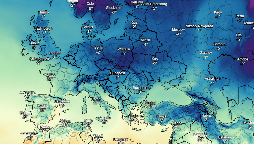 UK and Europe daily weather forecast latest, February 1: An Arctic freeze to hit the UK as heavy snow blankets parts of the country