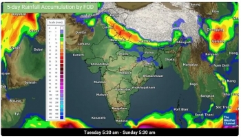 india daily weather forecast latest february 3 ten states and union territories placed under orange alert while more rainfall snow to cover in days