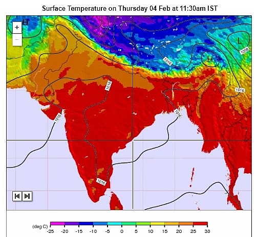 India daily weather forecast latest, February 4: Widespread rain, snow with thunderstorms, lightning and hail expected in some regions