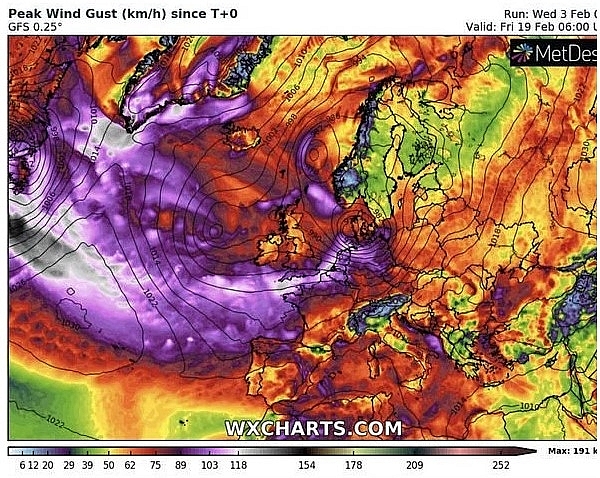 UK and Europe daily weather forecast latest, February 5: The biggest snow event to hit the UK in days while maps turn purple with heavy snow sparked by storms from the Atlantic