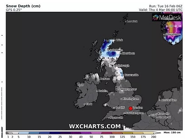 UK and Europe daily weather forecast latest, February 18: Freezing temperature warnings in Britain after weeks of warm weather