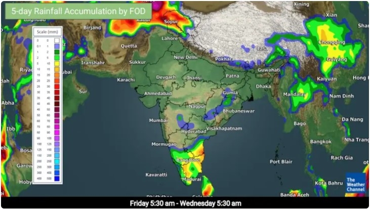 India daily weather forecast latest, February 21: Scattered to fairly widespread rainfall, snowfall with isolated thunderstorms, lightning and hail