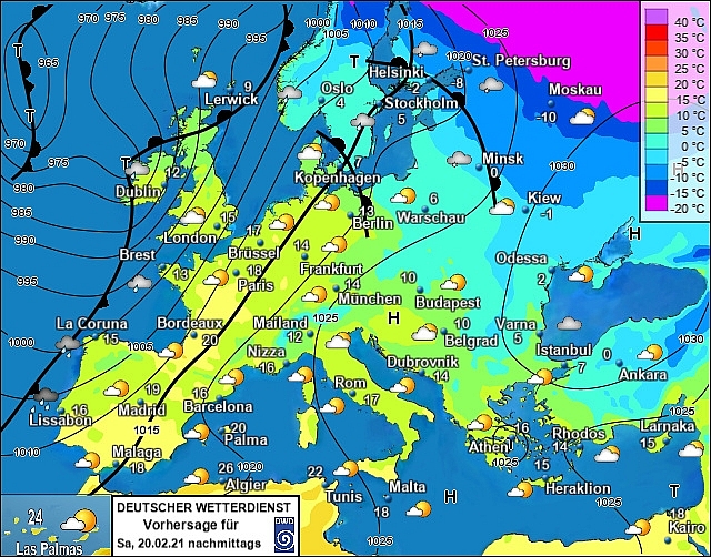 UK and Europe daily weather forecast latest, February 20: Heavy rain threatens weekend while temperatures expected to rise