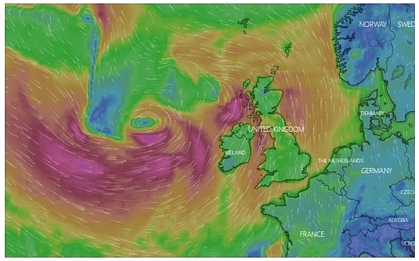 UK and Europe daily weather forecast latest, February 21: Strong winds, heavy rain engulf large parts of the UK as temperatures continue to soar