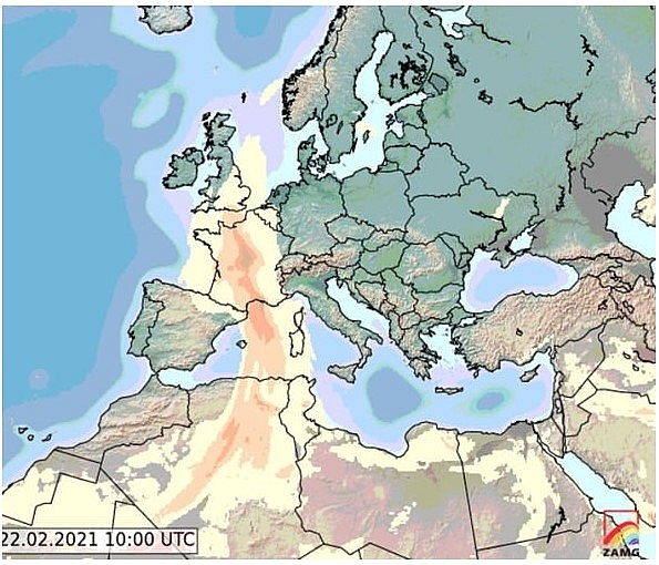 UK and Europe daily weather forecast latest, February 22: Milder conditions with wet weather and Saharan dust warning across the UK