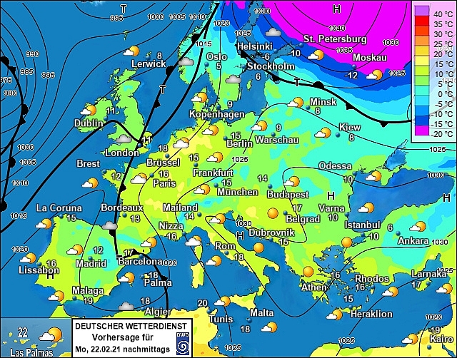 UK and Europe daily weather forecast latest, February 22: Milder conditions with wet weather and Saharan dust warning across the UK