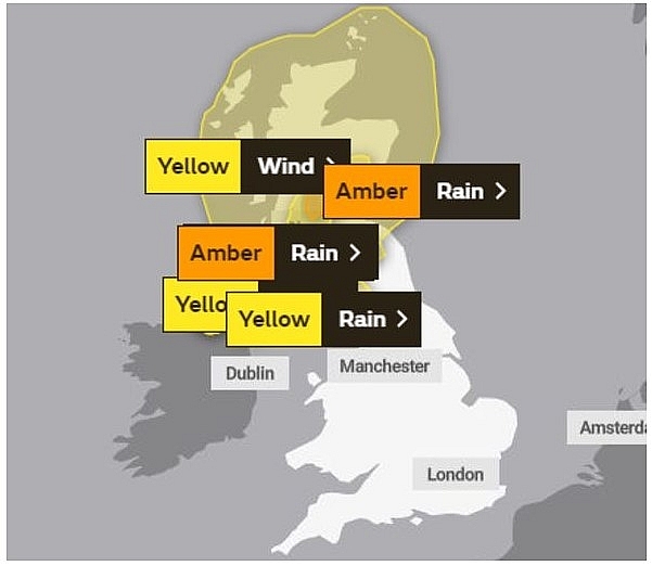 UK and Europe daily weather forecast latest, February 24: Further rain with showers continue across the far northwest in the UK