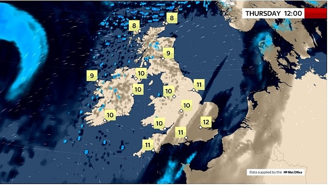 UK and Europe daily weather forecast latest, February 25: Plenty of sunshine with just a few showers in the North West of the UK