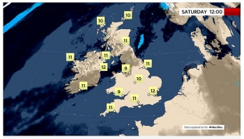 uk and europe daily weather forecast latest february 27 fine and mainly dry day with bright or sunny spells in the uk