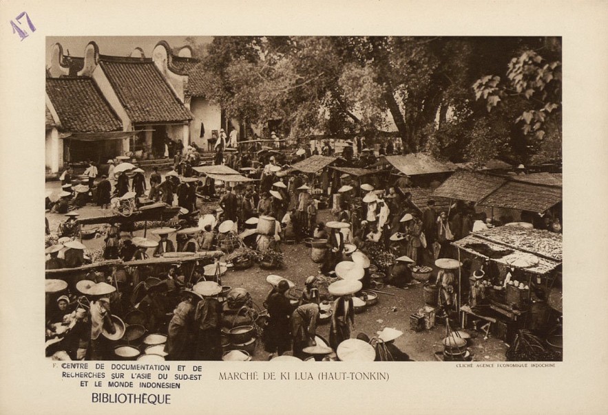 Old Vietnamese Market Through Black And White Photos