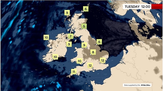 UK and Europe daily weather forecast latest, March 2: Fog and low cloud linger through the morning, persist all day in some places in the UK