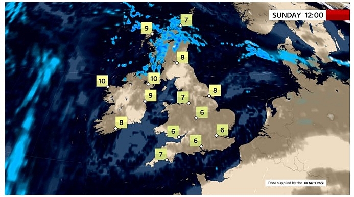 UK and Europe daily weather forecast latest, March 7: A mainly dry day with a good deal of sunshine across England, Wales and Ireland