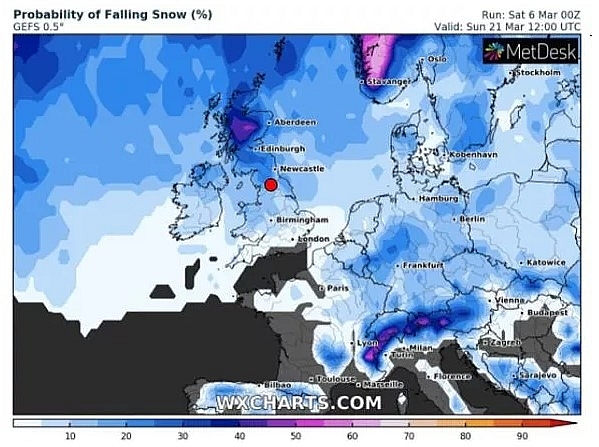 UK and Europe daily weather forecast latest, March 7: A mainly dry day with a good deal of sunshine across England, Wales and Ireland