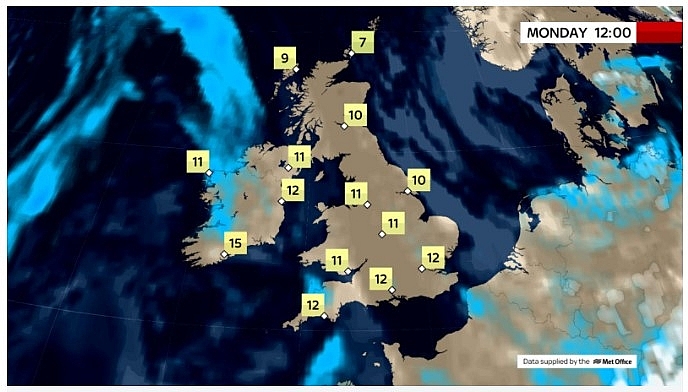 UK and Europe daily weather forecast latest, March 15: Cloud to bubble up over central and eastern parts of the UK with a few showers