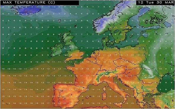 UK and Europe daily weather forecast latest, March 27: Outbreaks of drizzle and low cloud affect hills of southern England and Wales