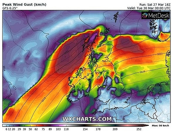 UK and Europe daily weather forecast latest, March 30: Dry and sunny day across England and Wales