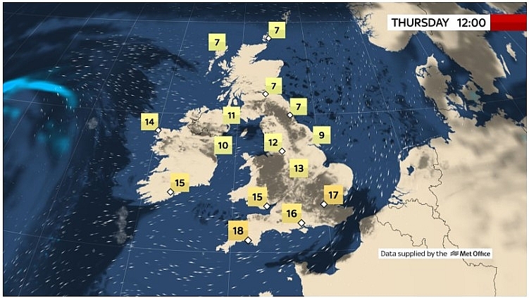 UK and Europe daily weather forecast latest, April 1: Mostly dry, with plenty of sunshine, best in the North and West of the UK